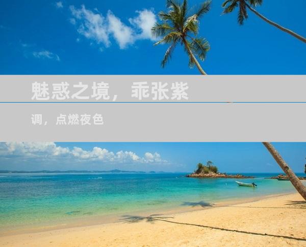 魅惑之境，乖张紫调，点燃夜色