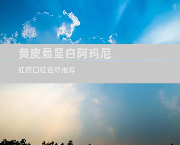 黄皮最显白阿玛尼红管口红色号推荐